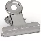 MAUL Bulldog Letter Clips, 30mm, Pack of 10, Light Silver