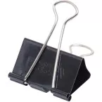 MAUL papierklem foldback 40mm blister 6 zwart