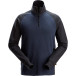Snickers 2841 blauw/zwart XXL tweekleurig sweatshirt met halve rits / pce