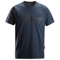 T-shirt met logo en korte mouwen Snickers 2590 marineblauw XXL / pce