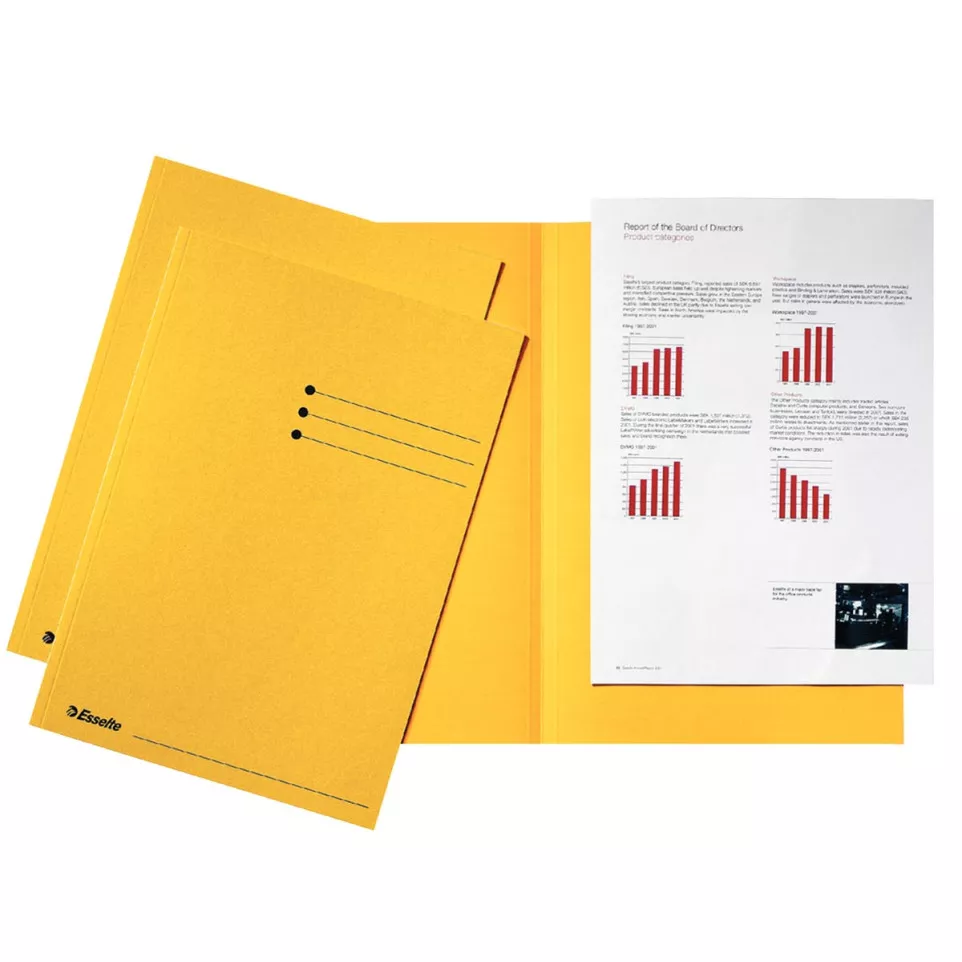 Esselte chemise de classement, jaune,...
