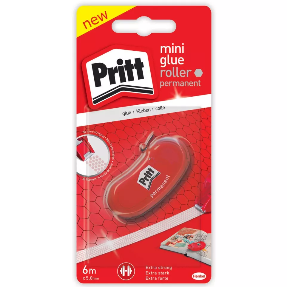Pritt lijmroller Mini, op blister