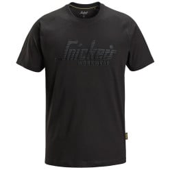 T-shirt met logo en korte mouwen Snickers 2590 zwart XL / pce