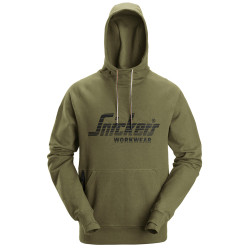 Sweat à capuche avec logo Snickers 2894 kaki XXL / pce