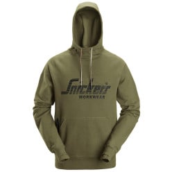 Sweat à capuche avec logo Snickers 2894 kaki L / pce