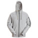 Hoodie met volledige rits logo mouw Snickers 2895 grijs S / PCE