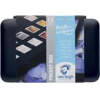 Talens Art Creation Watercolour Pocket Box 12 Pans Metallic and Interference Colours