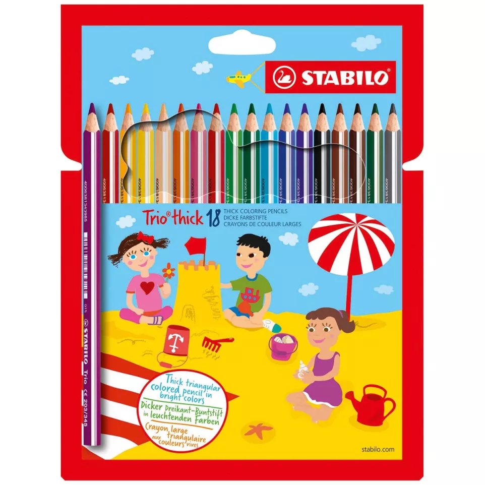 STABILO Trio thick colouring pencils...