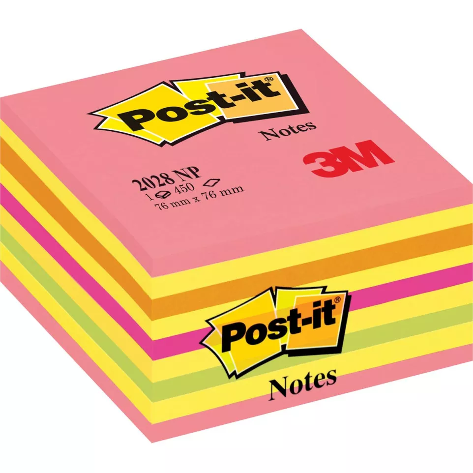 Post-it Notes Cube, 450 Sheets, 3 x 3...