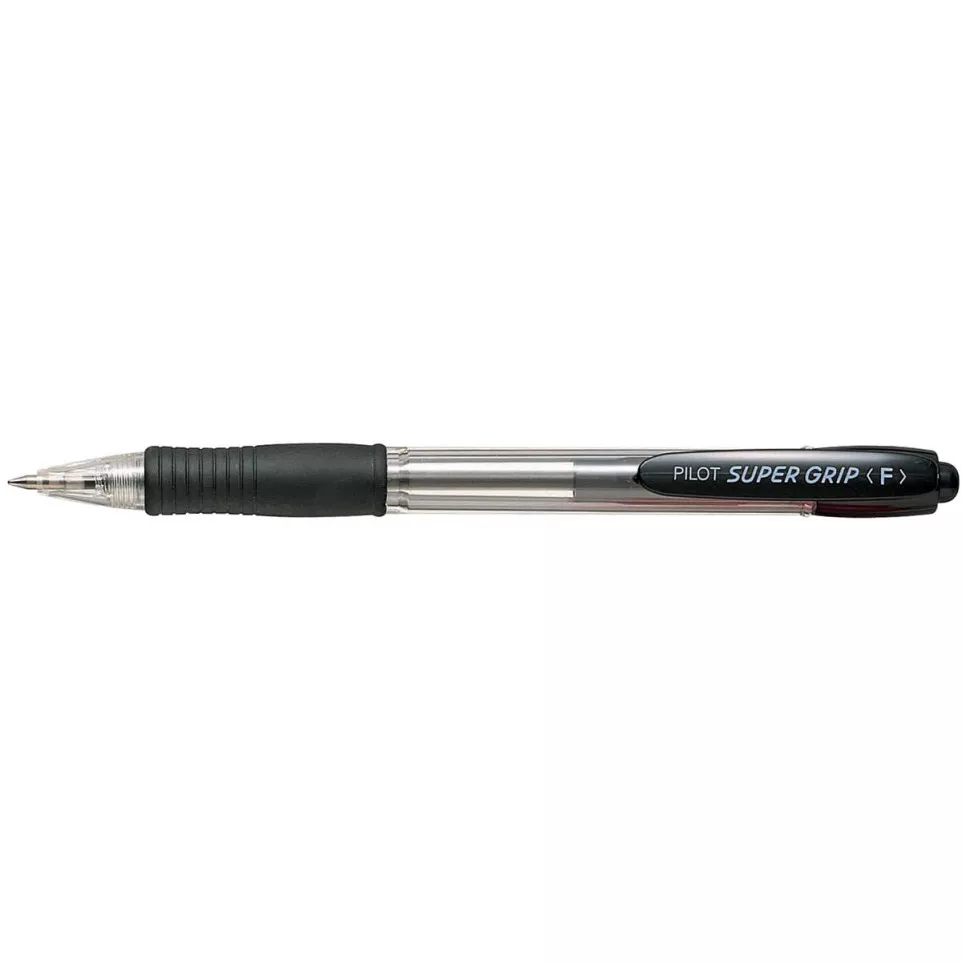 Pilot stylo bille Super Grip, noir