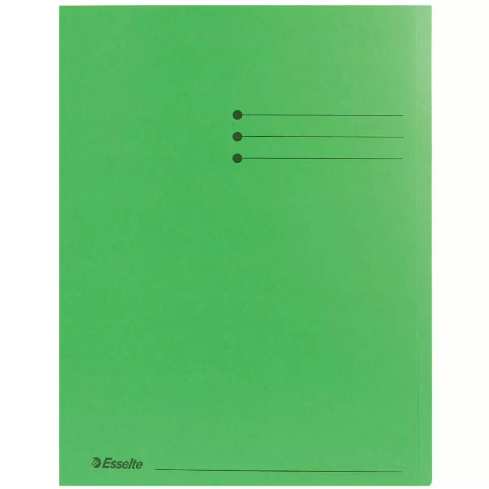 Esselte green cardboard file folder...