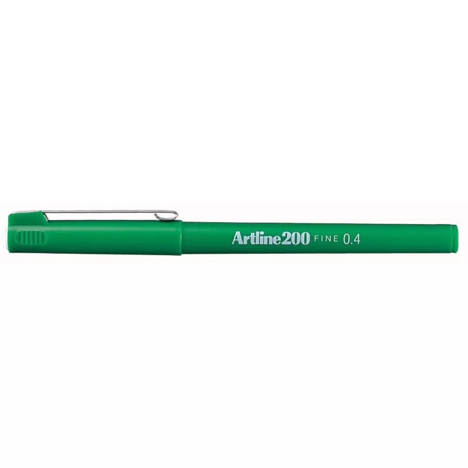 Artline 200 Fineliner Pen 0.4mm Green