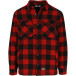 Flanellen jas - Puro - rood/zwart - Herock - L / pce