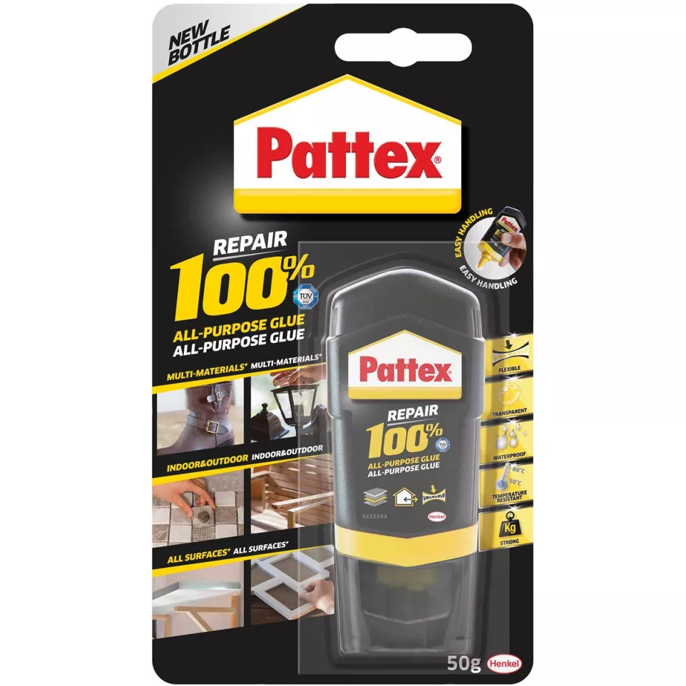 Pattex colle 100%, tube de 50 g, sous...