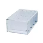 MAUL Acrylic Business Card Organizer with Lid 11.4x19x7cm Transparent
