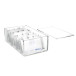 MAUL Trieur de cartes de visite acrylique avec couvercle, 11,4x19x7cm, transparent