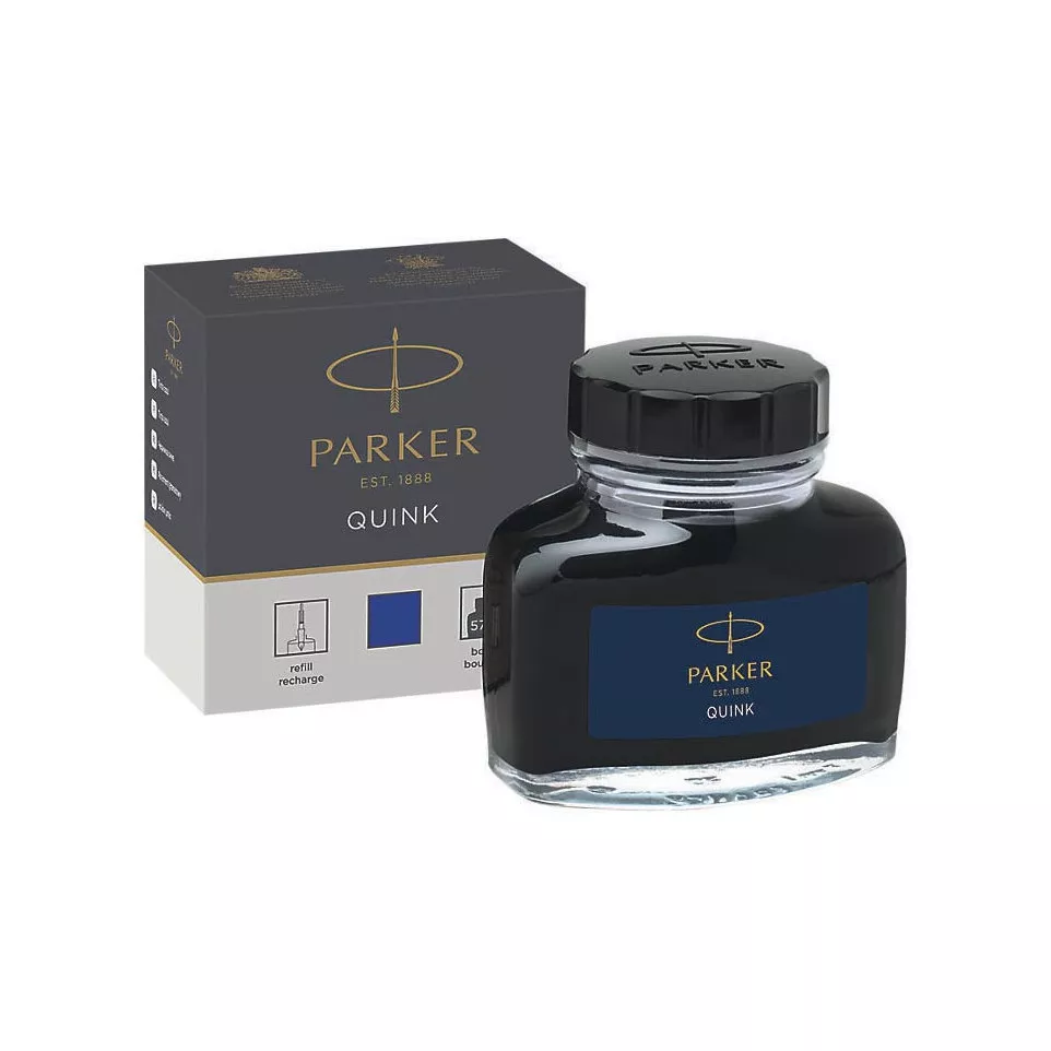 Parker Quink inktpot permanent blauw