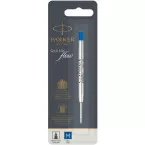 Parker Quinkflow recharge pour stylo bille, pointe moyenne, bleu, sous blister