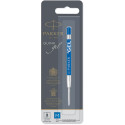 Parker Quink recharge pour stylo bille, pointe moyenne, bleu, sous blister