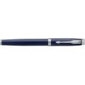 Parker IM Fountain Pen Medium Blue Chrome Trim