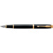 Parker IM Fountain Pen Medium Nib Black Gold Trim