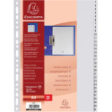 Exacompta intercalaires numérique pour ft A4, en PP, 31 onglets, gris