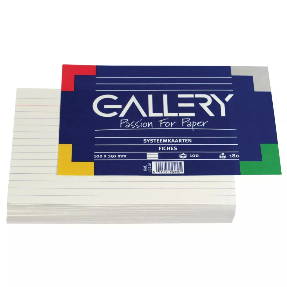 Gallery White Index Cards, 10 x 15...
