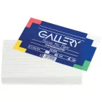 Gallery White Index Cards, ruled, 7.5 x 12.5 cm
