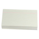 Gallery White Index Cards, ruled, 7.5 x 12.5 cm