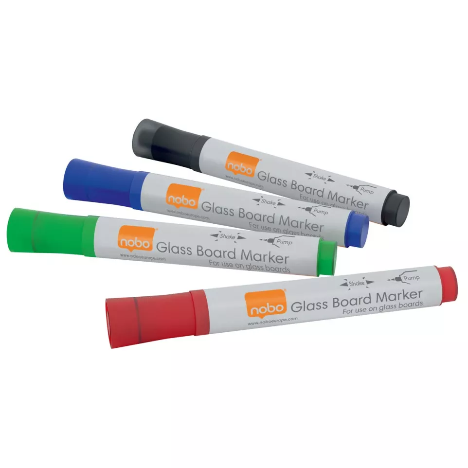 Nobo Liquid Ink Glass Whiteboard Pens...