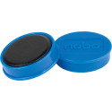 Nobo aimants, 30 mm, bleu, blister de 4 pièces