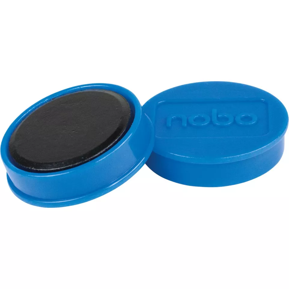 Nobo aimants, 30 mm, bleu, blister de...