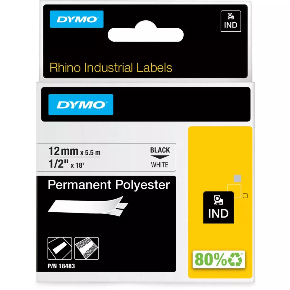 Dymo RHINO permanente polyester tape...