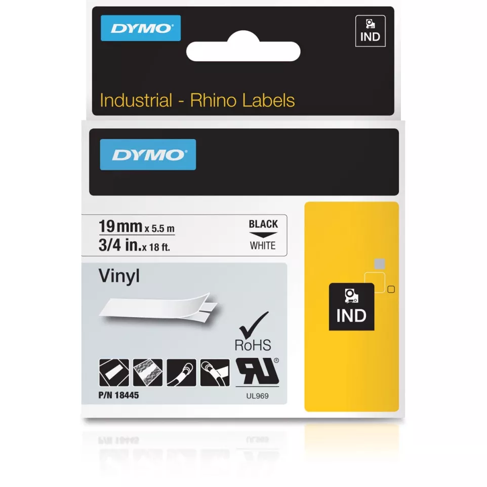 DYMO Rhino Vinyl Label Tape 19 mm...