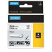 DYMO Rhino Vinyl Label Tape 19 mm Black on White