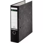 Leitz Lever Arch File, Folio Size, 80 mm Spine, Cardboard, Cloudy Black