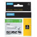 DYMO Rhino Vinyl Label Tape 12 mm White on Green