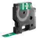 DYMO Rhino Vinyl Label Tape 12 mm White on Green