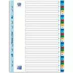 OXFORD A4 Polypropylene Index Dividers, 11-Hole, Colored Tabs, 1-31 Set