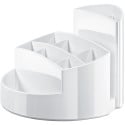 HAN Rondo Pen and Pencil Holder with 9 Compartments, White