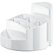 HAN Rondo Pen and Pencil Holder with 9 Compartments, White