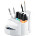 HAN Rondo Pen and Pencil Holder with 9 Compartments, White