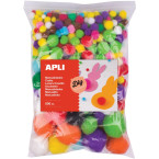Apli pompons, zakje met 500...