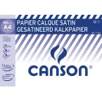 Canson tracing paper, size 21 x 29.7 cm (A4), pack of 12 sheets