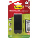 Command Large Picture Hanging Strips Black Holds 7.2 kg Pack of 8