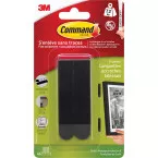 Command accroche tableau, large, capacité 7,2 kg, noir, blister de 8 pièces