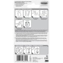 Command Medium Hooks, Transparent, 2 Pack, Holds up to 900g