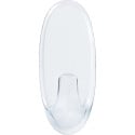 Command Medium Hooks, Transparent, 2 Pack, Holds up to 900g
