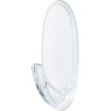 Command Medium Hooks, Transparent, 2 Pack, Holds up to 900g
