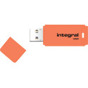 Integral Neon USB 2.0 stick, 16 GB, oranje